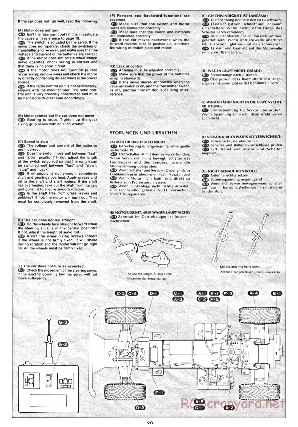 Tamiya - Lamborghini Cheetah - 58007 - Manual - Page 20