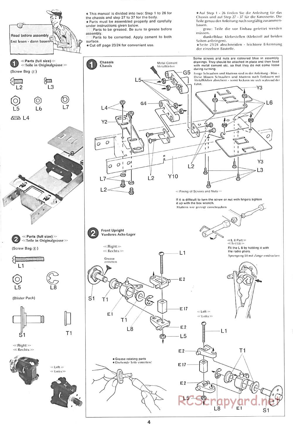 Tamiya - Lamborghini Cheetah - 58007 - Manual - Page 4