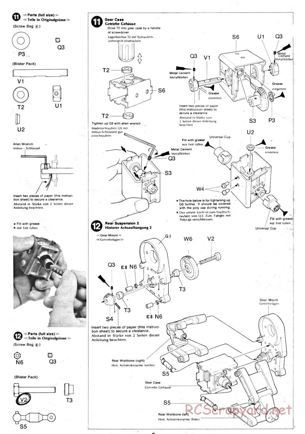 Tamiya - Lamborghini Cheetah - 58007 - Manual - Page 8