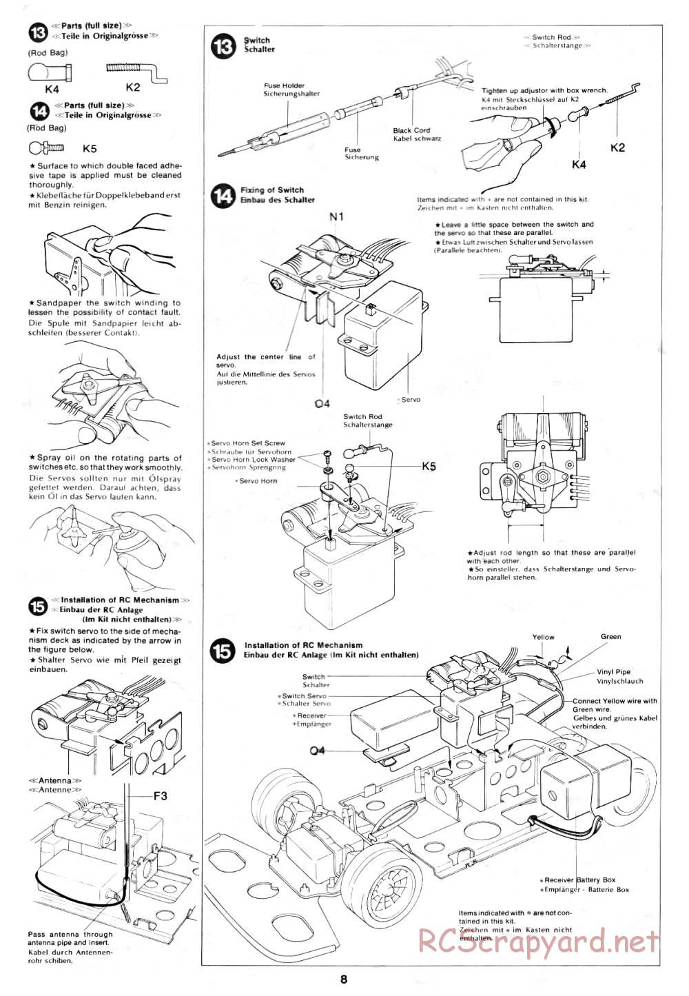 Tamiya - Lmbrghni Countach LP500S (CS) - 58008 - Manual - Page 8