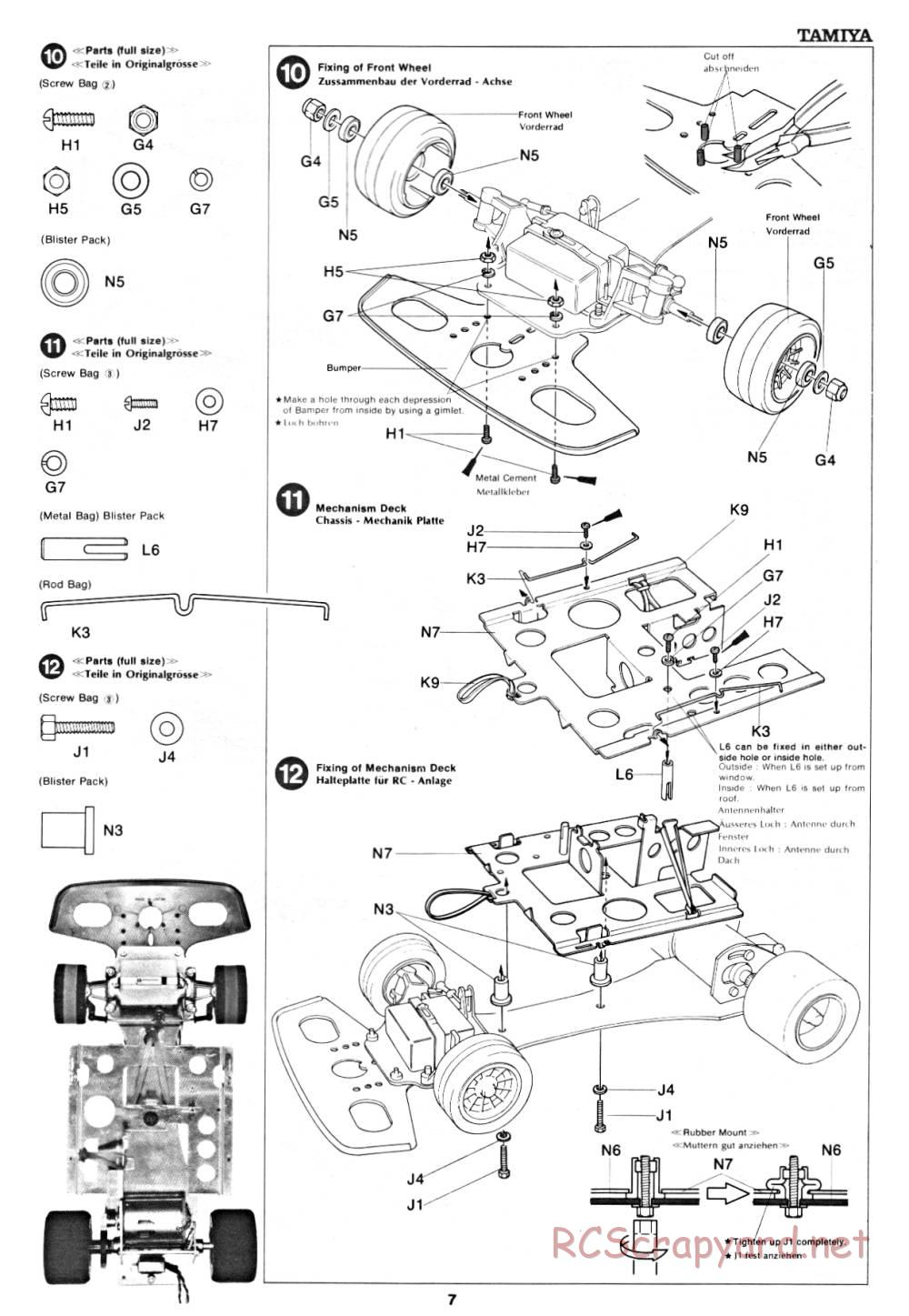 Tamiya - Toyota Celica LB Turbo Gr.5 (CS) - 58009 - Manual - Page 7