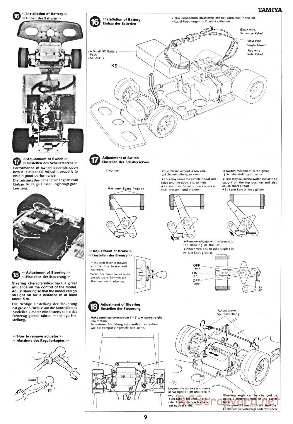 Tamiya - Toyota Celica LB Turbo Gr.5 (CS) - 58009 - Manual - Page 9