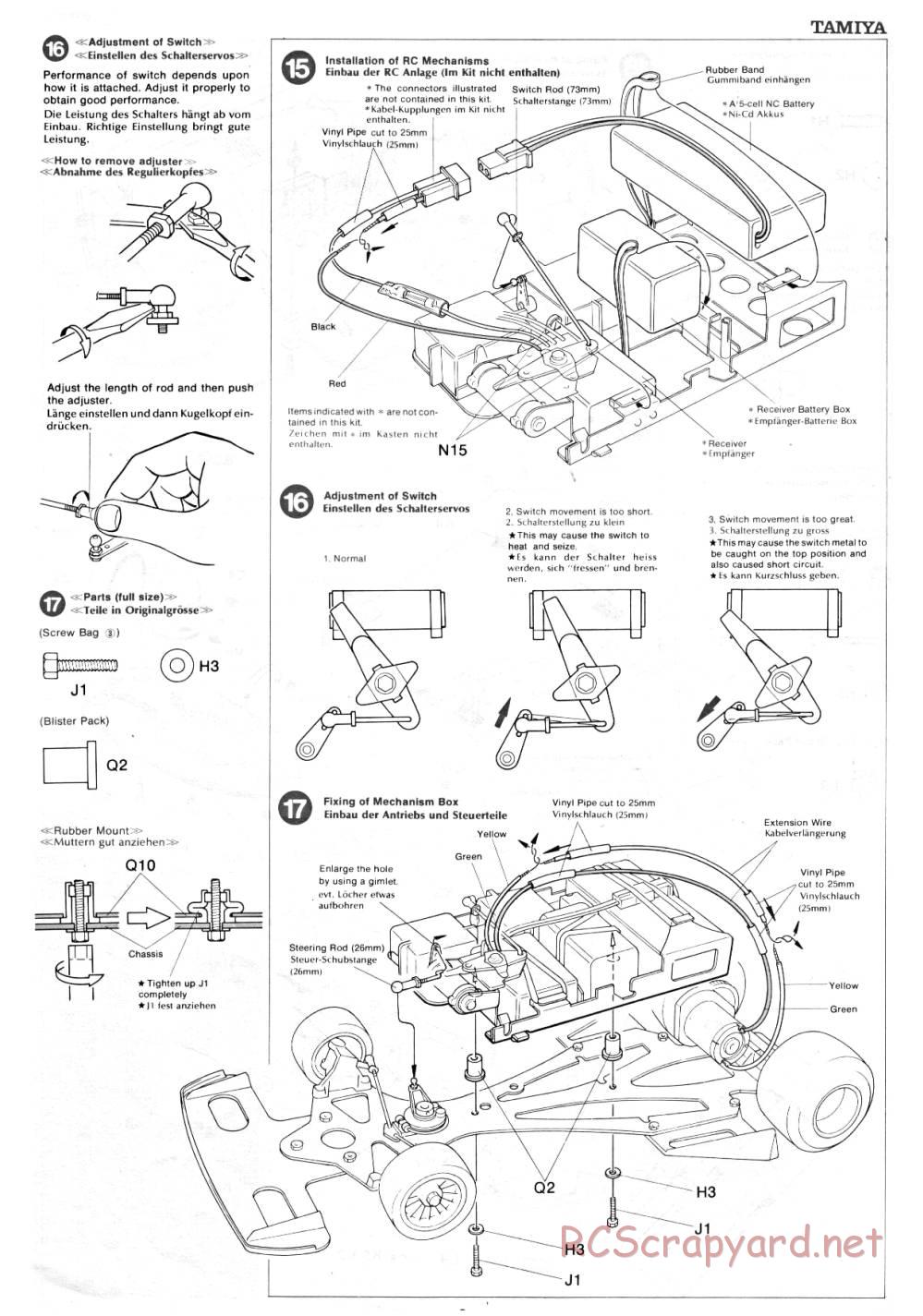 Tamiya - Ligier JS9 Matra - 58010 - Manual - Page 9