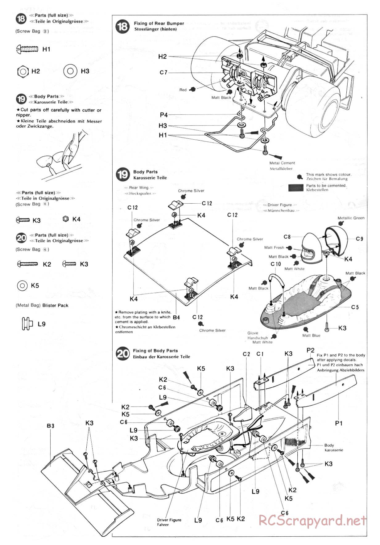 Tamiya - Ligier JS9 Matra - 58010 - Manual - Page 10