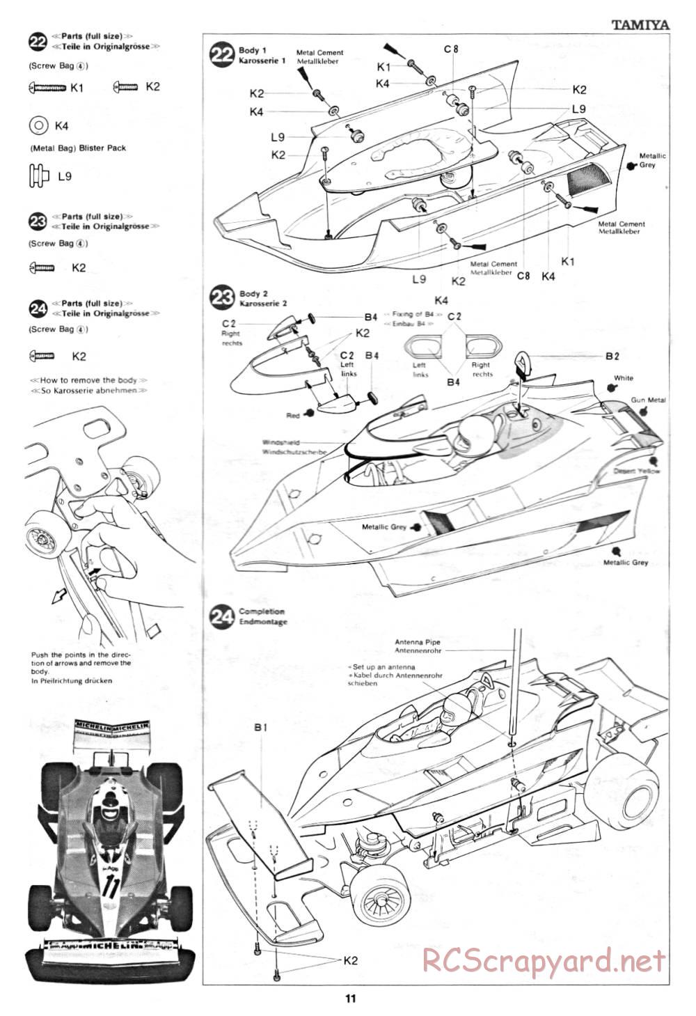Tamiya - Ferrari 312T3 - 58011 - Manual - Page 11