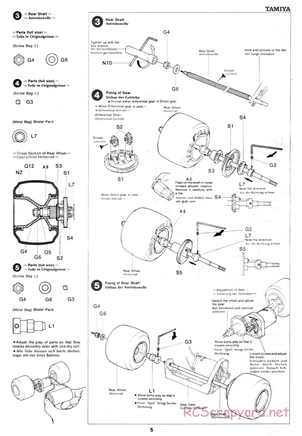 Tamiya - Ferrari 312T3 - 58011 - Manual - Page 5