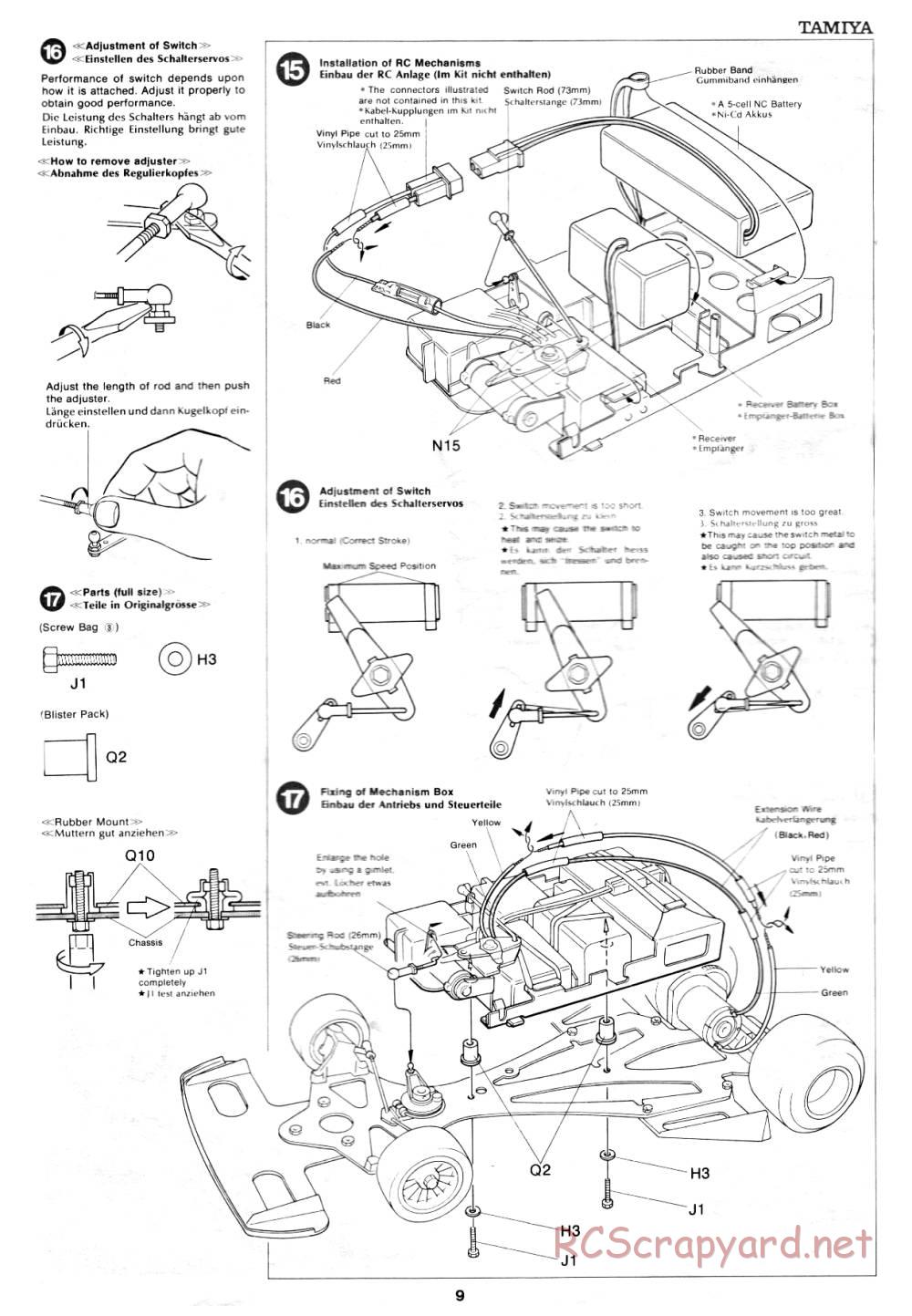 Tamiya - Ferrari 312T3 - 58011 - Manual - Page 9