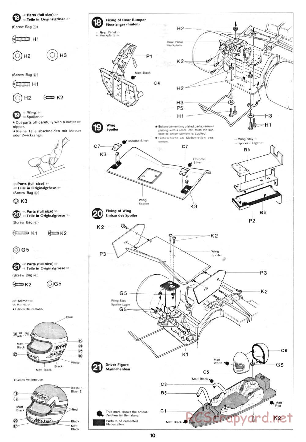 Tamiya - Ferrari 312T3 - 58011 - Manual - Page 10