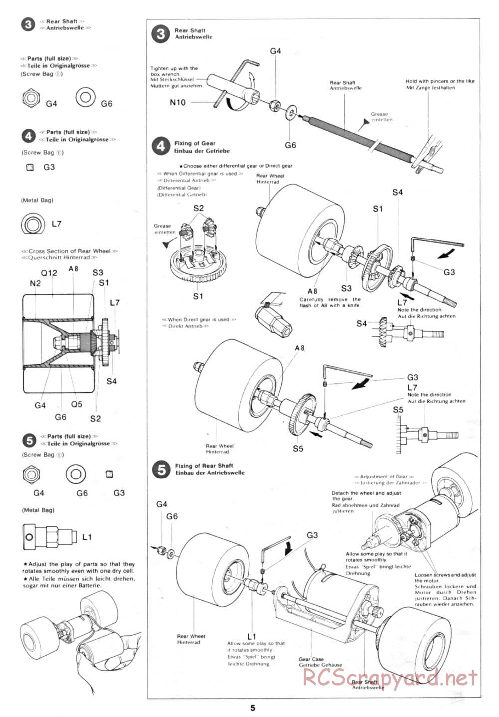 Tamiya - Ligier JS9 Matra (CS) - 58012 - Manual - Page 5