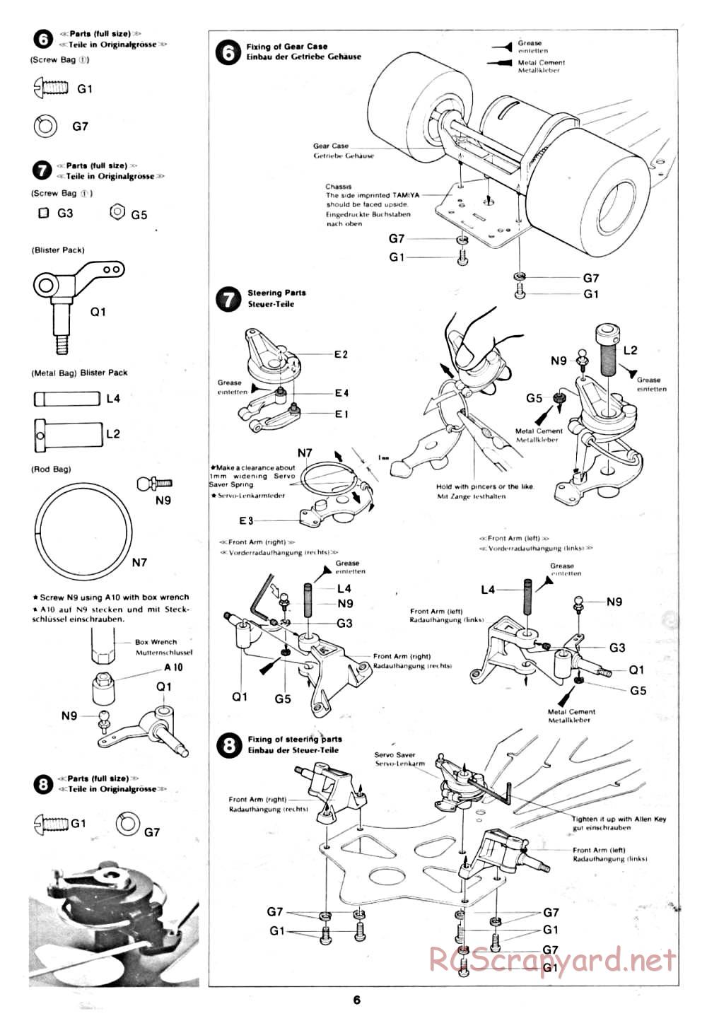 Tamiya - Ligier JS9 Matra (CS) - 58012 - Manual - Page 6