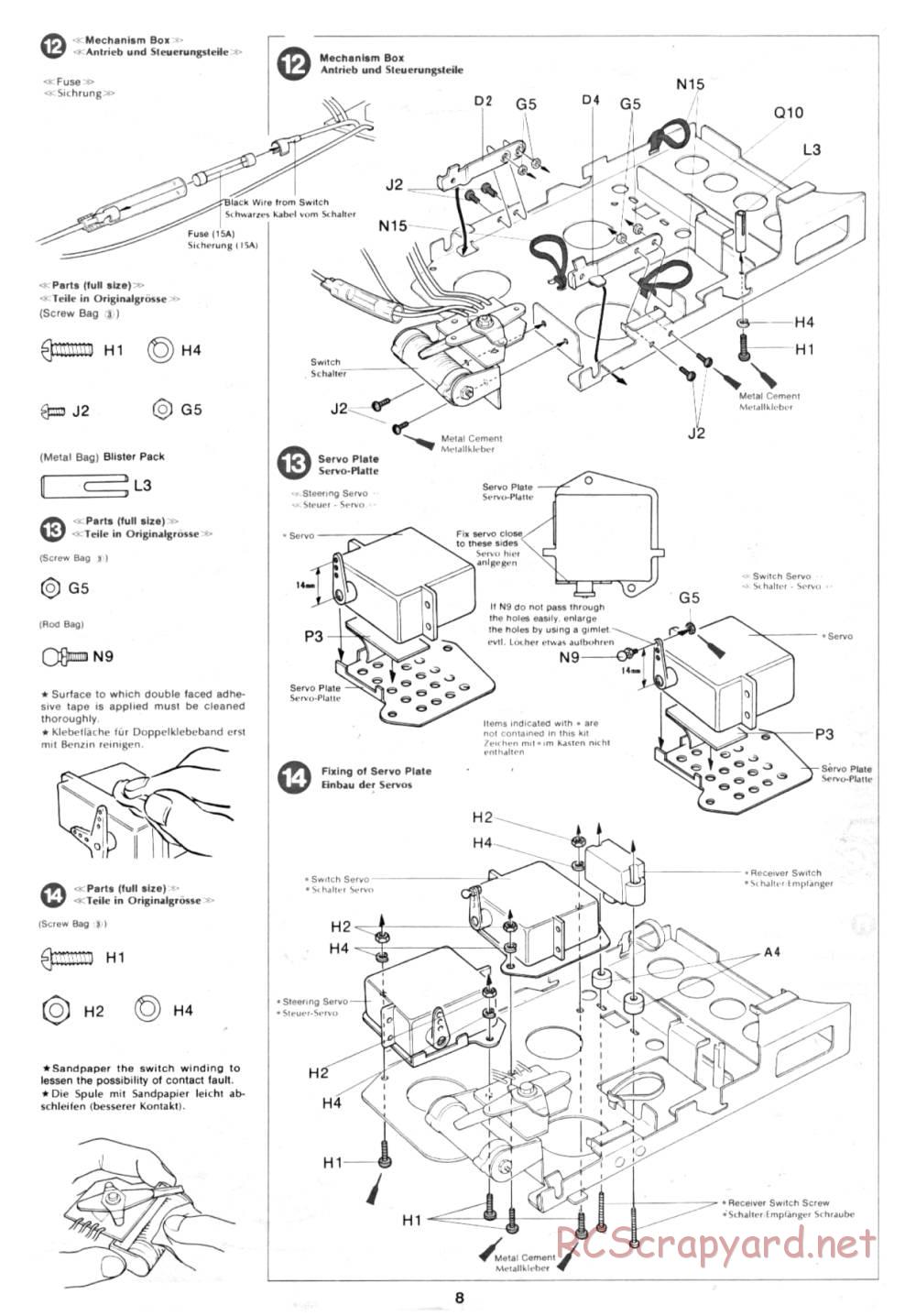 Tamiya - Ligier JS9 Matra (CS) - 58012 - Manual - Page 8