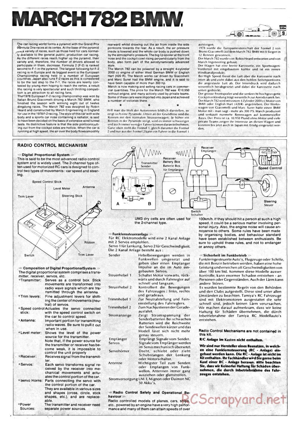 Tamiya - March 782 BMW (F2) - 58013 - Manual - Page 2