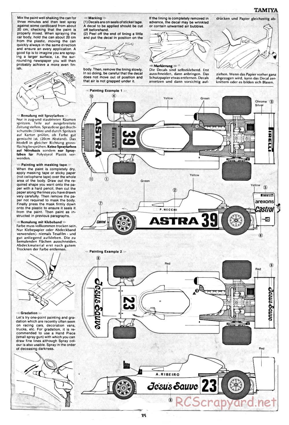 Tamiya - March 782 BMW (F2) - 58013 - Manual - Page 15
