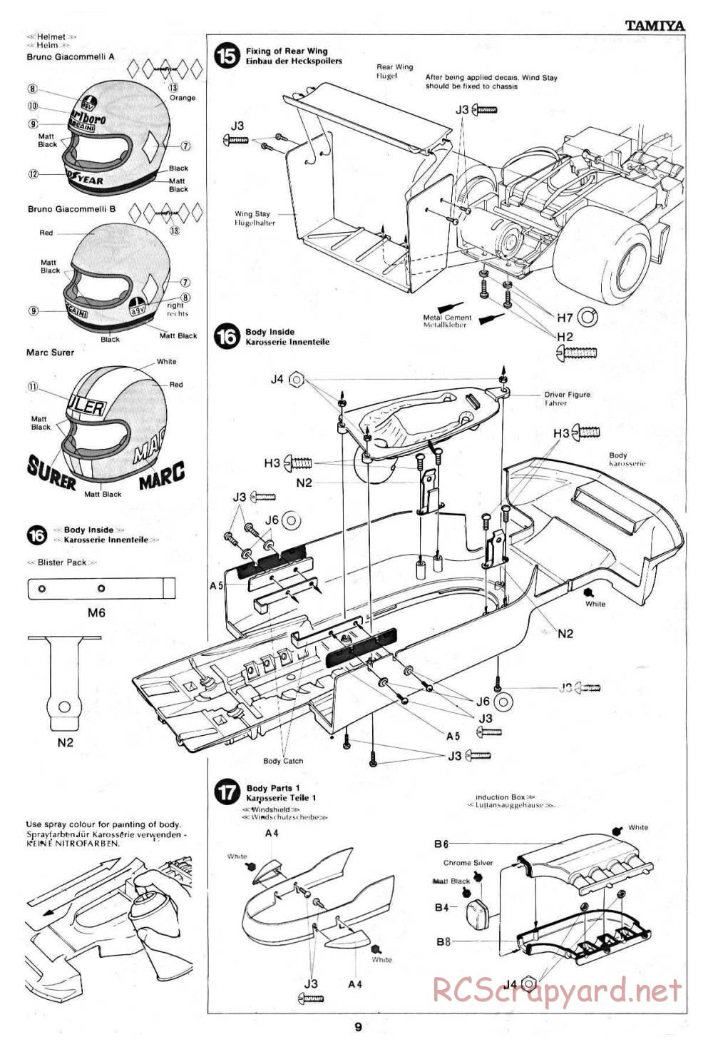 Tamiya - March 782 BMW (F2) - 58013 - Manual - Page 9