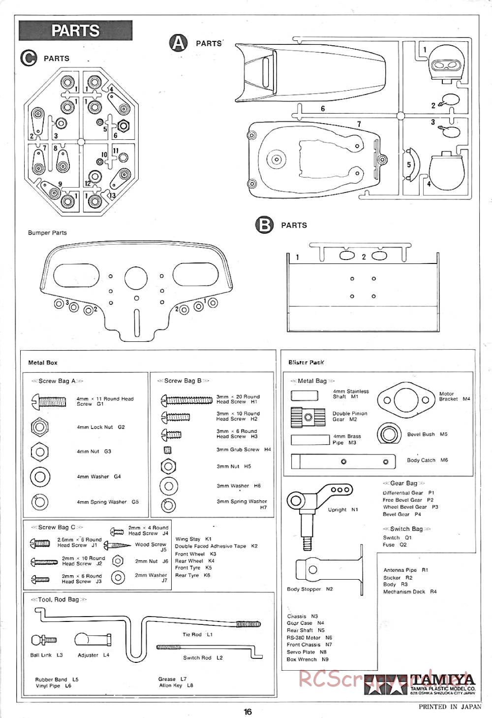 Tamiya - Martini Mk22 Renault (F2) - 58014 - Manual - Page 16