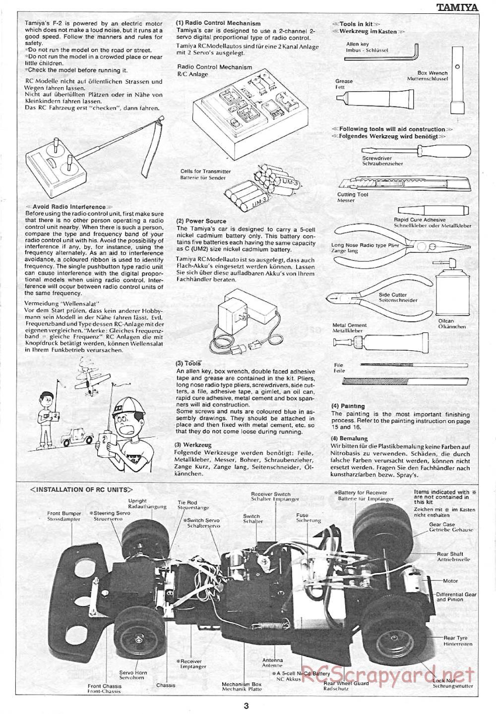 Tamiya - Martini Mk22 Renault (F2) - 58014 - Manual - Page 3