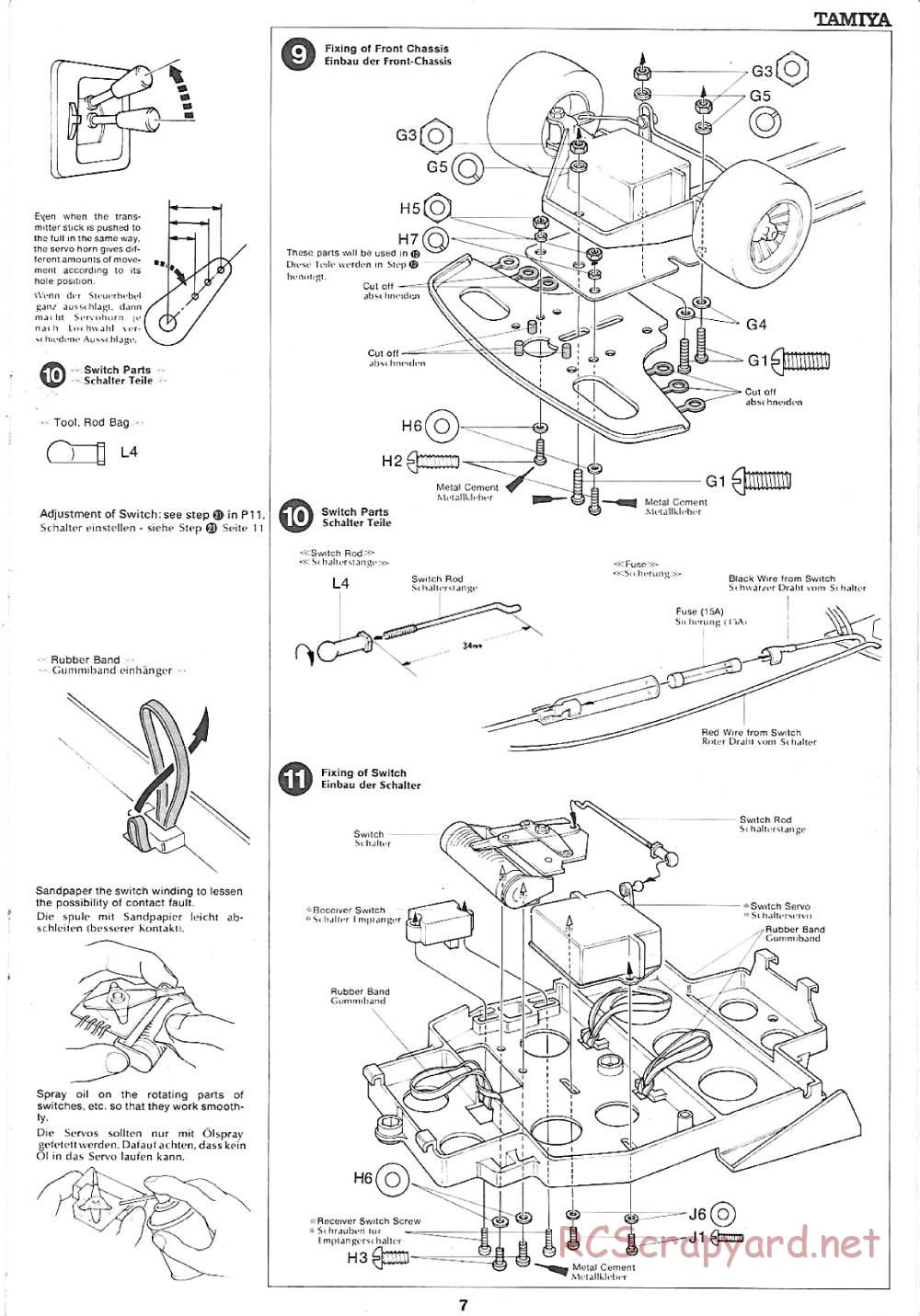 Tamiya - Martini Mk22 Renault (F2) - 58014 - Manual - Page 7