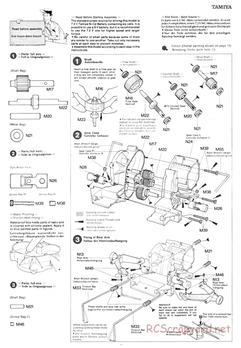 Tamiya - Rough Rider - 58015 - Manual - Page 3