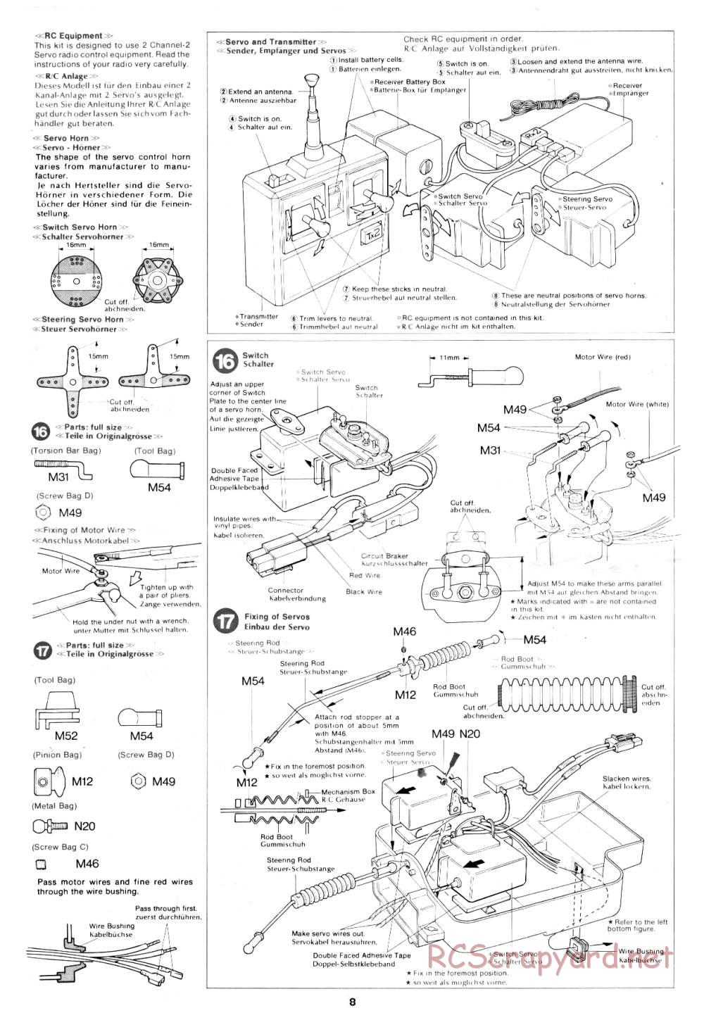 Tamiya - Rough Rider - 58015 - Manual - Page 8