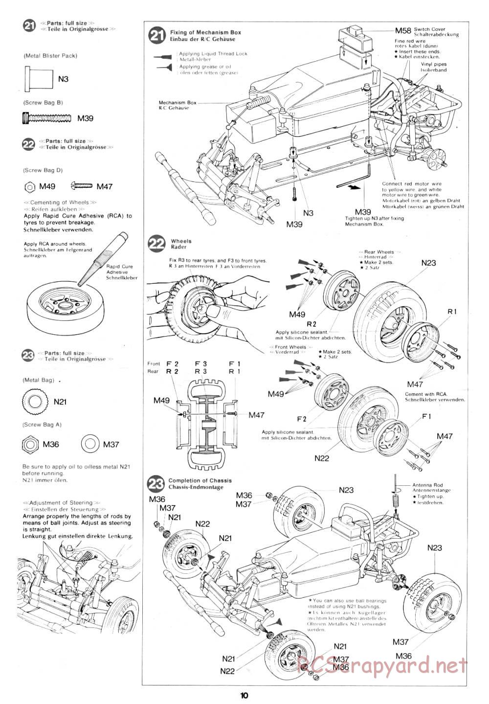 Tamiya - Rough Rider - 58015 - Manual - Page 10