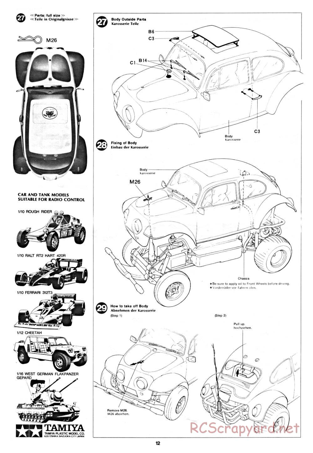 Tamiya - Sand Scorcher - 58016 - Manual - Page 12