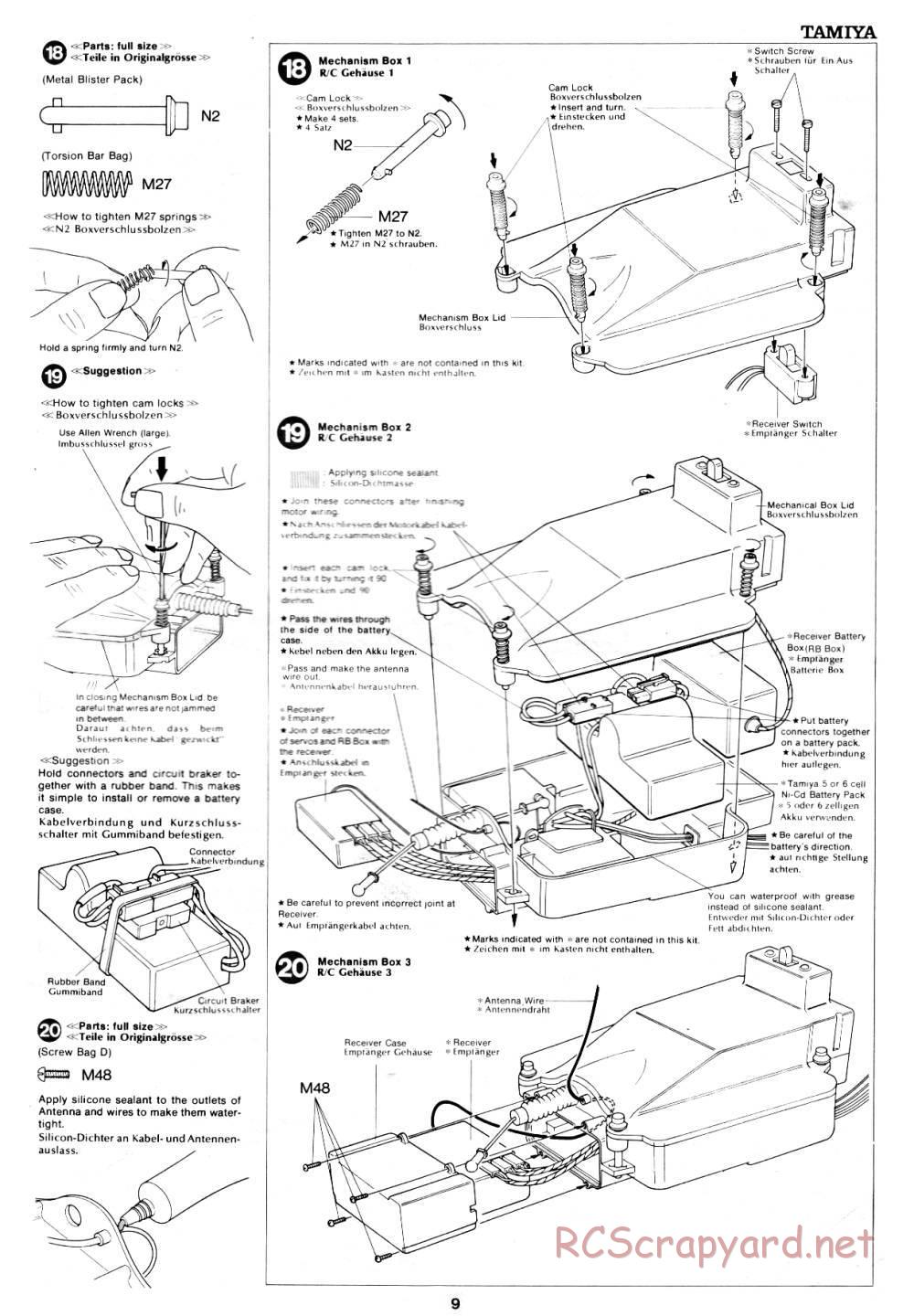 Tamiya - Sand Scorcher - 58016 - Manual - Page 9