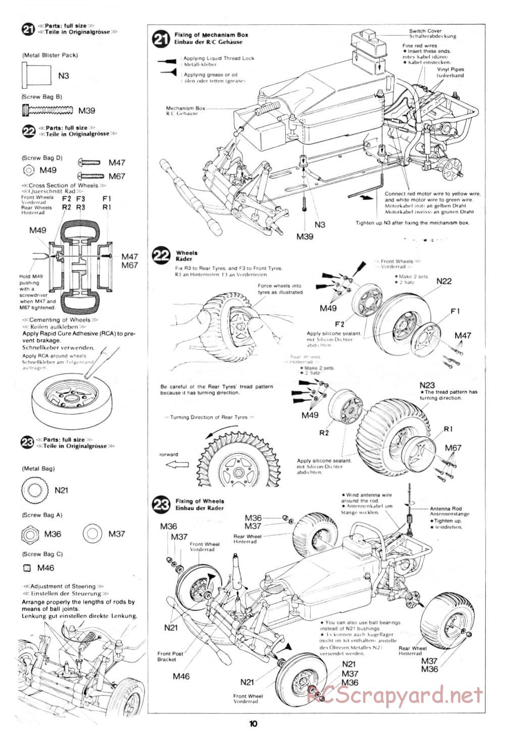 Tamiya - Sand Scorcher - 58016 - Manual - Page 10