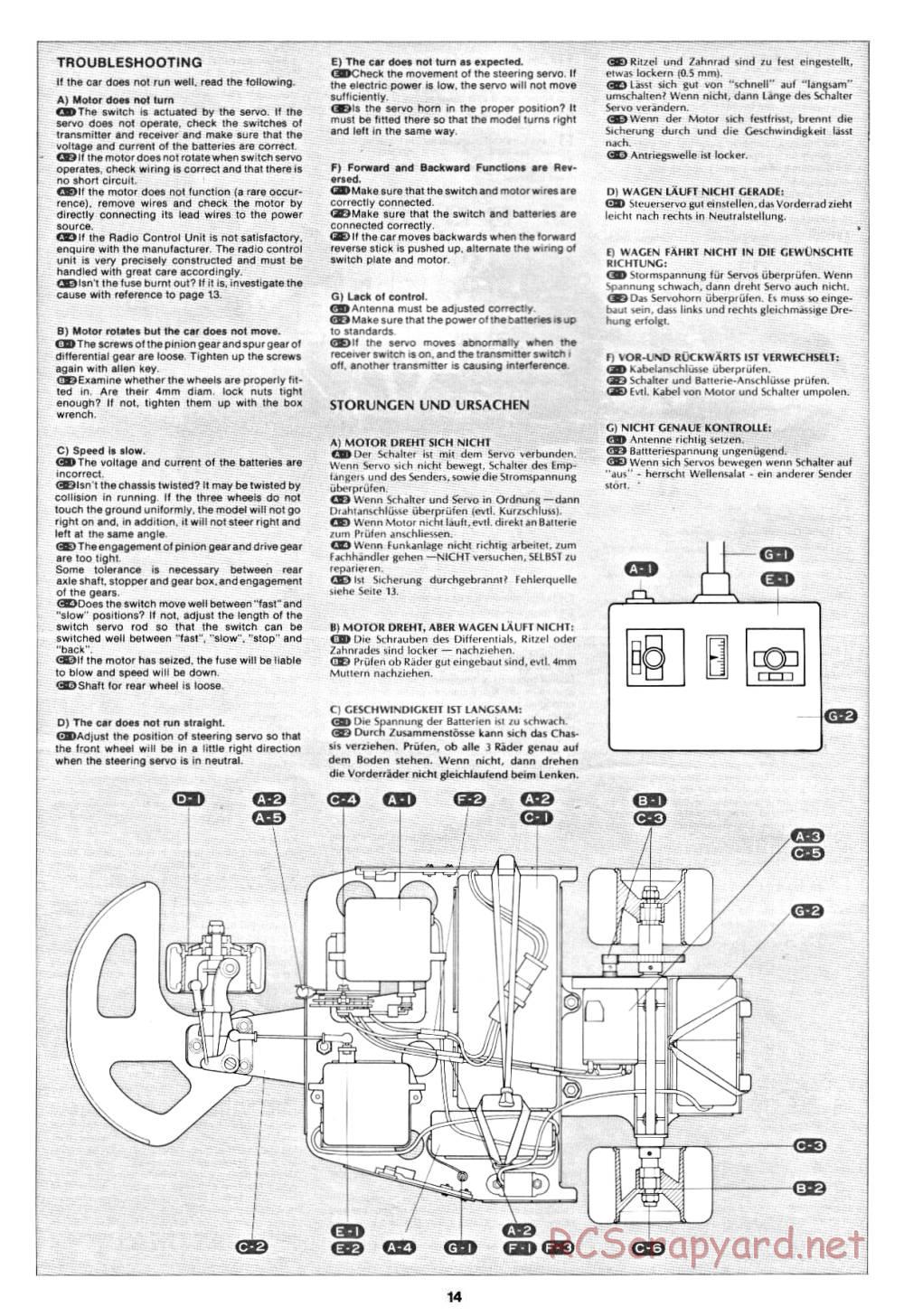 Tamiya - B2B Racing Sidecar - 58017 - Manual - Page 14