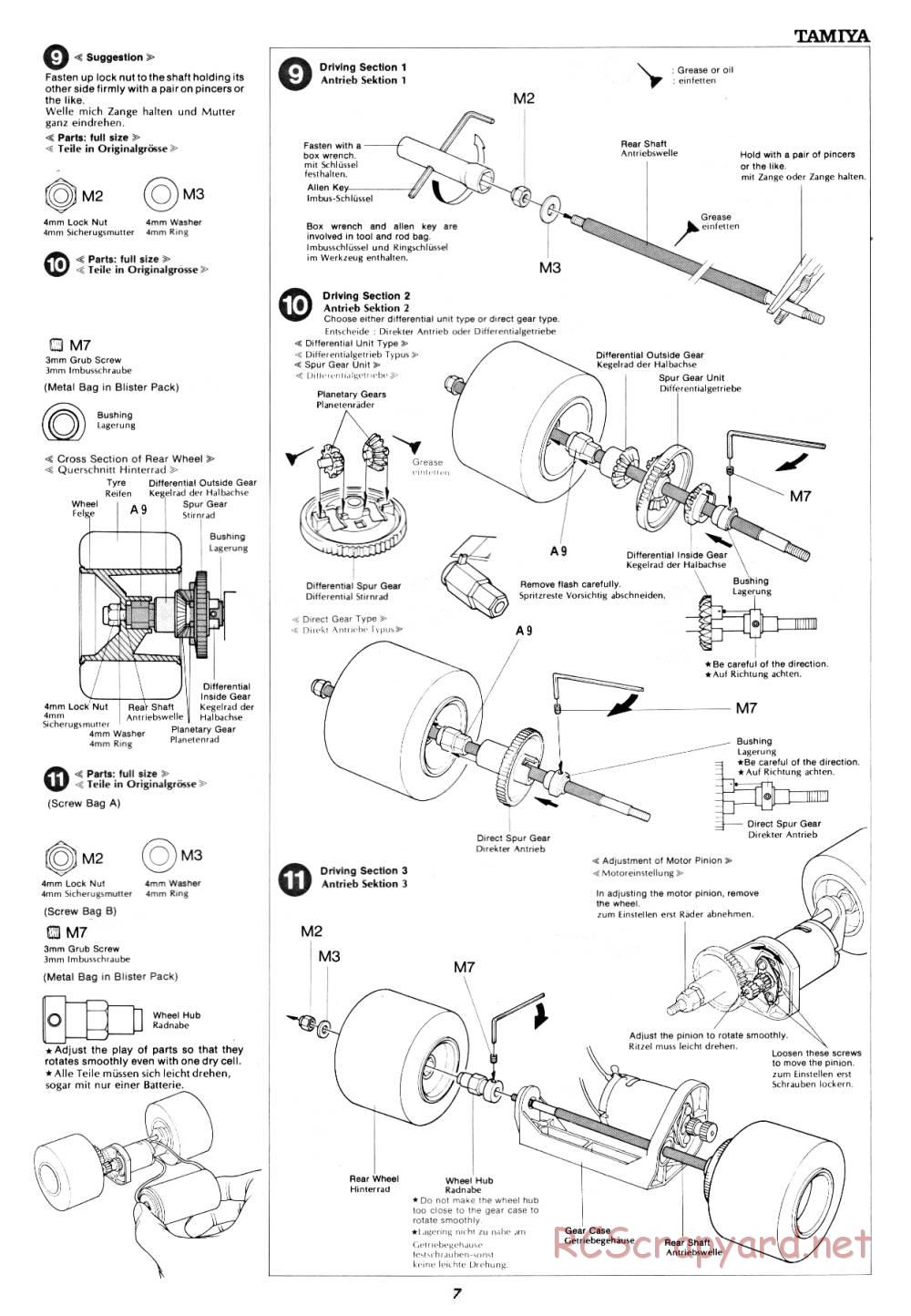 Tamiya - B2B Racing Sidecar - 58017 - Manual - Page 7
