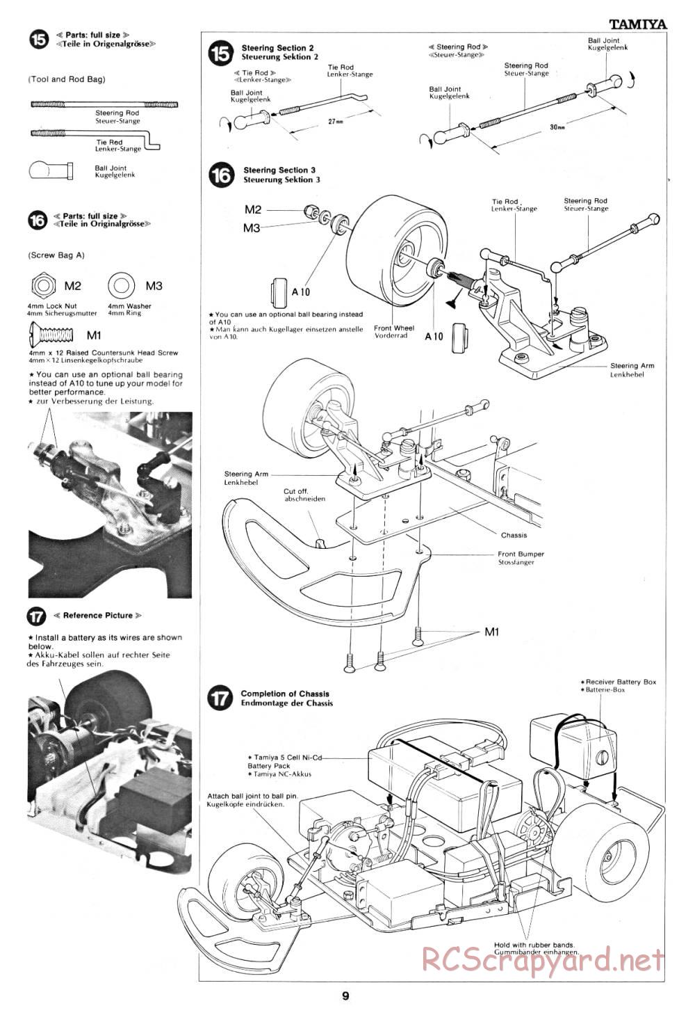 Tamiya - B2B Racing Sidecar - 58017 - Manual - Page 9