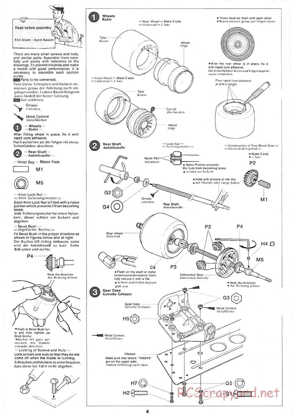 Tamiya - Ralt RT2 Hart 420R (F2) - 58018 - Manual - Page 4