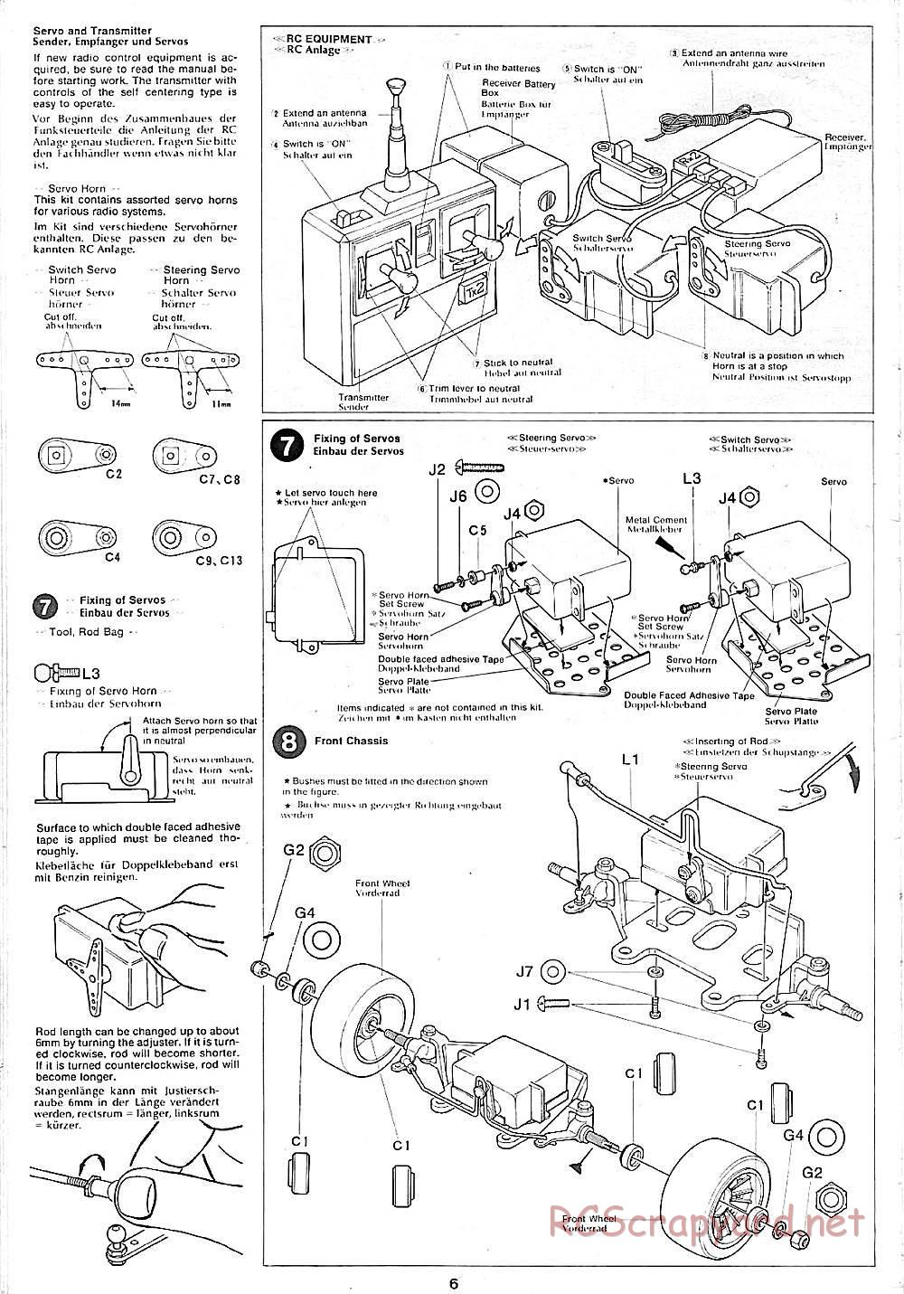 Tamiya - Ralt RT2 Hart 420R (F2) - 58018 - Manual - Page 6