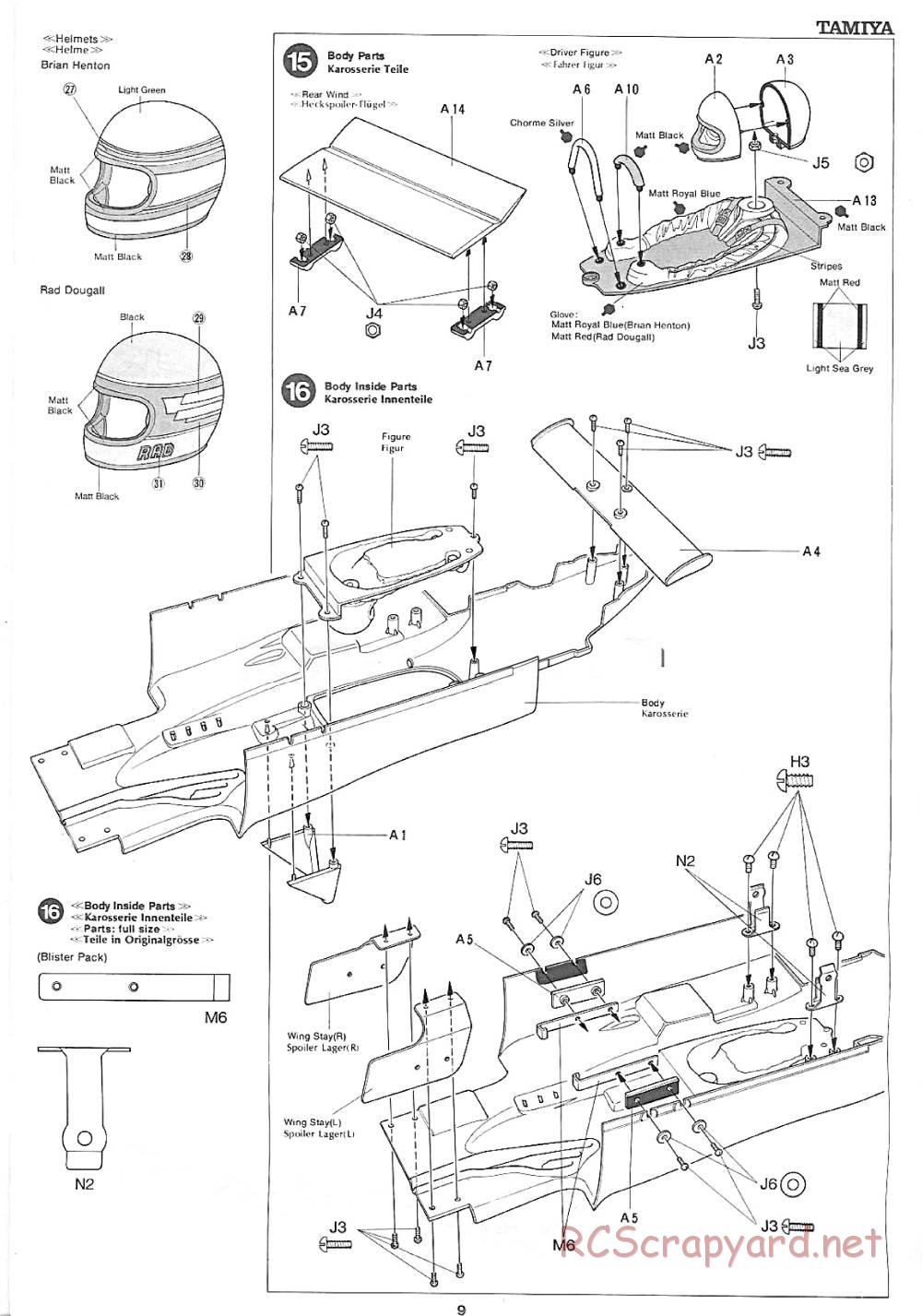 Tamiya - Ralt RT2 Hart 420R (F2) - 58018 - Manual - Page 9