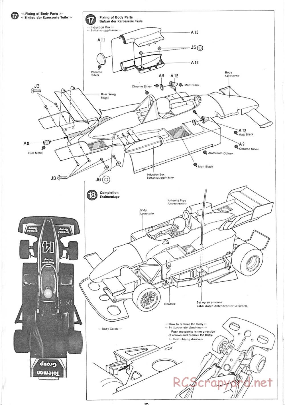 Tamiya - Ralt RT2 Hart 420R (F2) - 58018 - Manual - Page 10