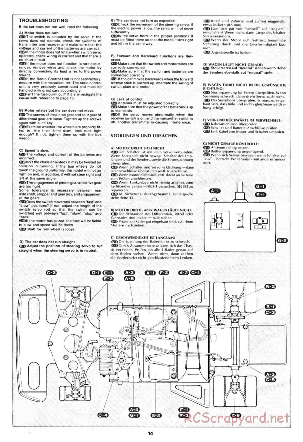 Tamiya - Williams FW-07 (CS) - 58019 - Manual - Page 14