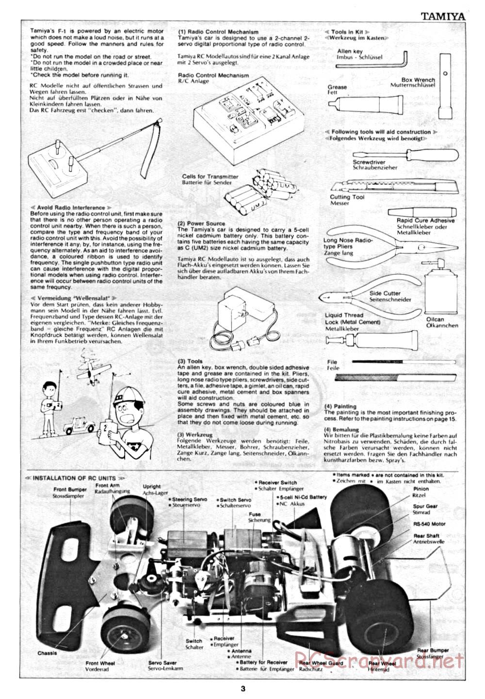Tamiya - Williams FW-07 (CS) - 58019 - Manual - Page 3