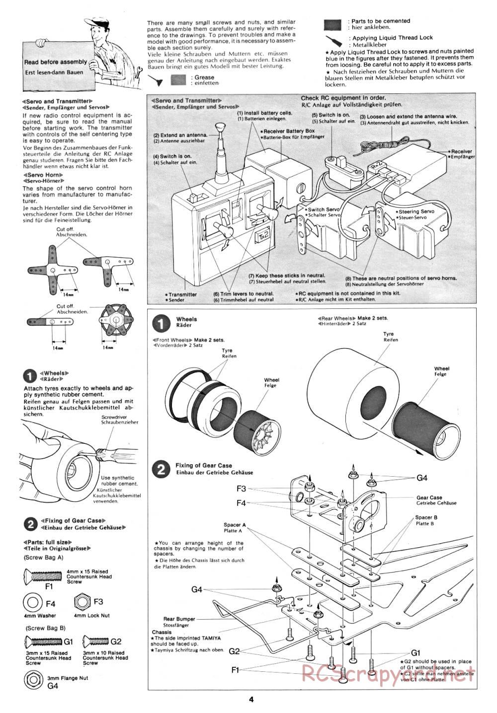 Tamiya - JPS Lotus 79 (CS) - 58020 - Manual - Page 4
