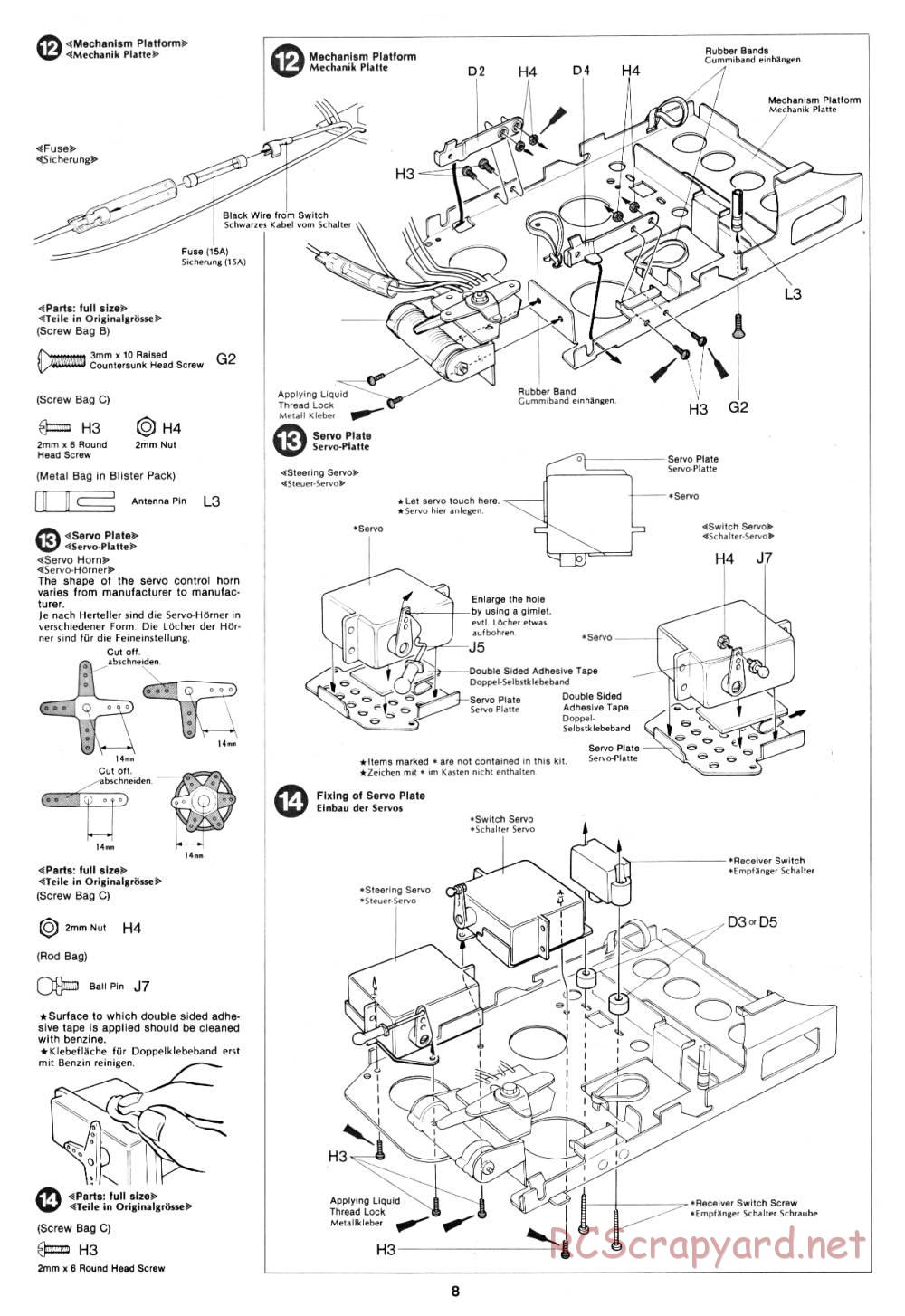 Tamiya - JPS Lotus 79 (CS) - 58020 - Manual - Page 8