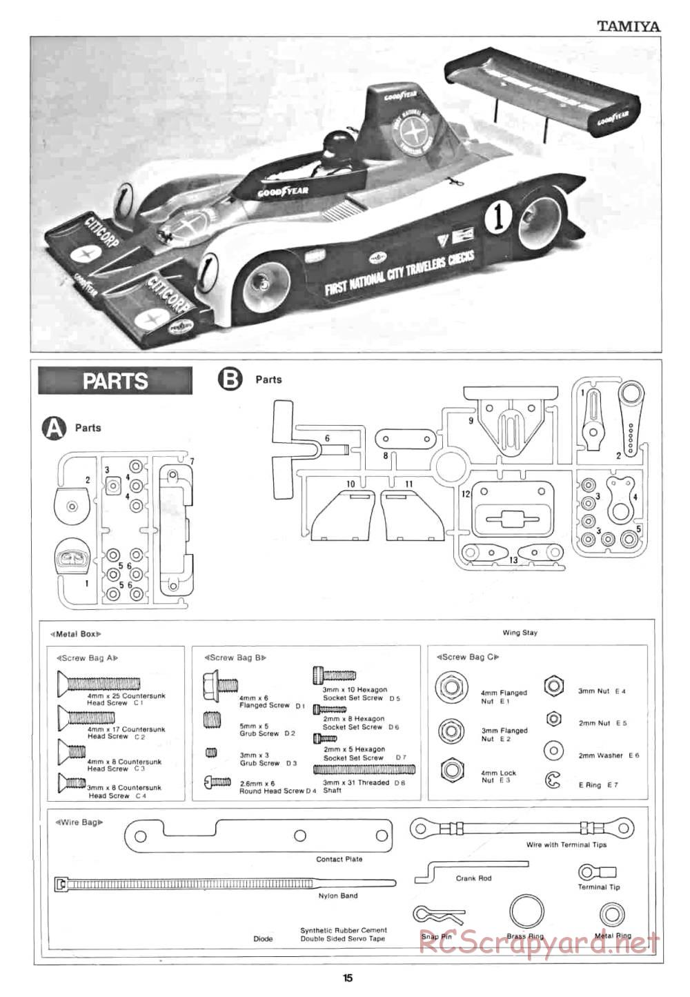 Tamiya - Can Am Lola - 58021 - Manual - Page 15