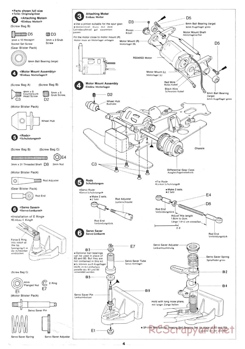 Tamiya - Can Am Lola - 58021 - Manual - Page 4