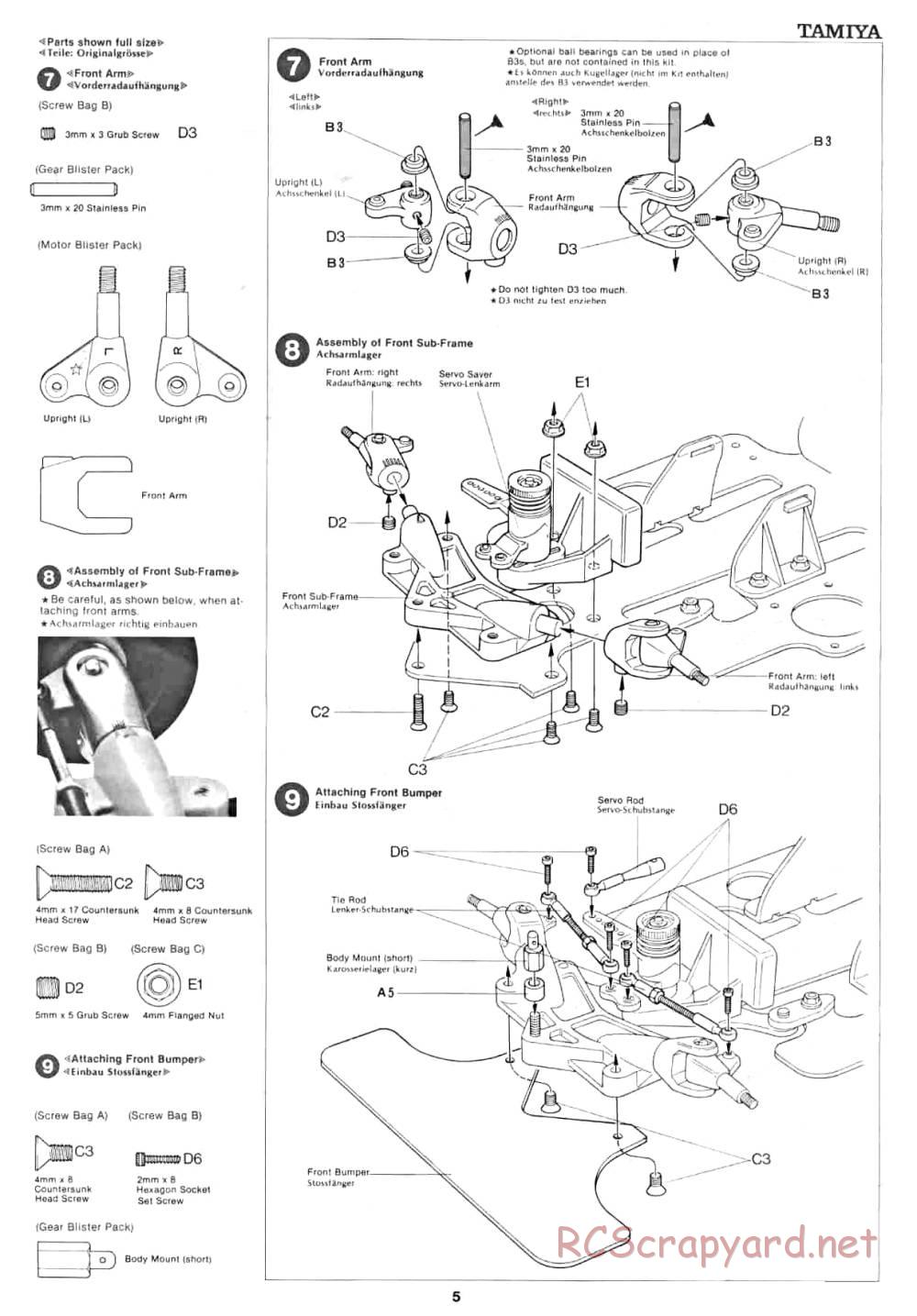 Tamiya - Can Am Lola - 58021 - Manual - Page 5