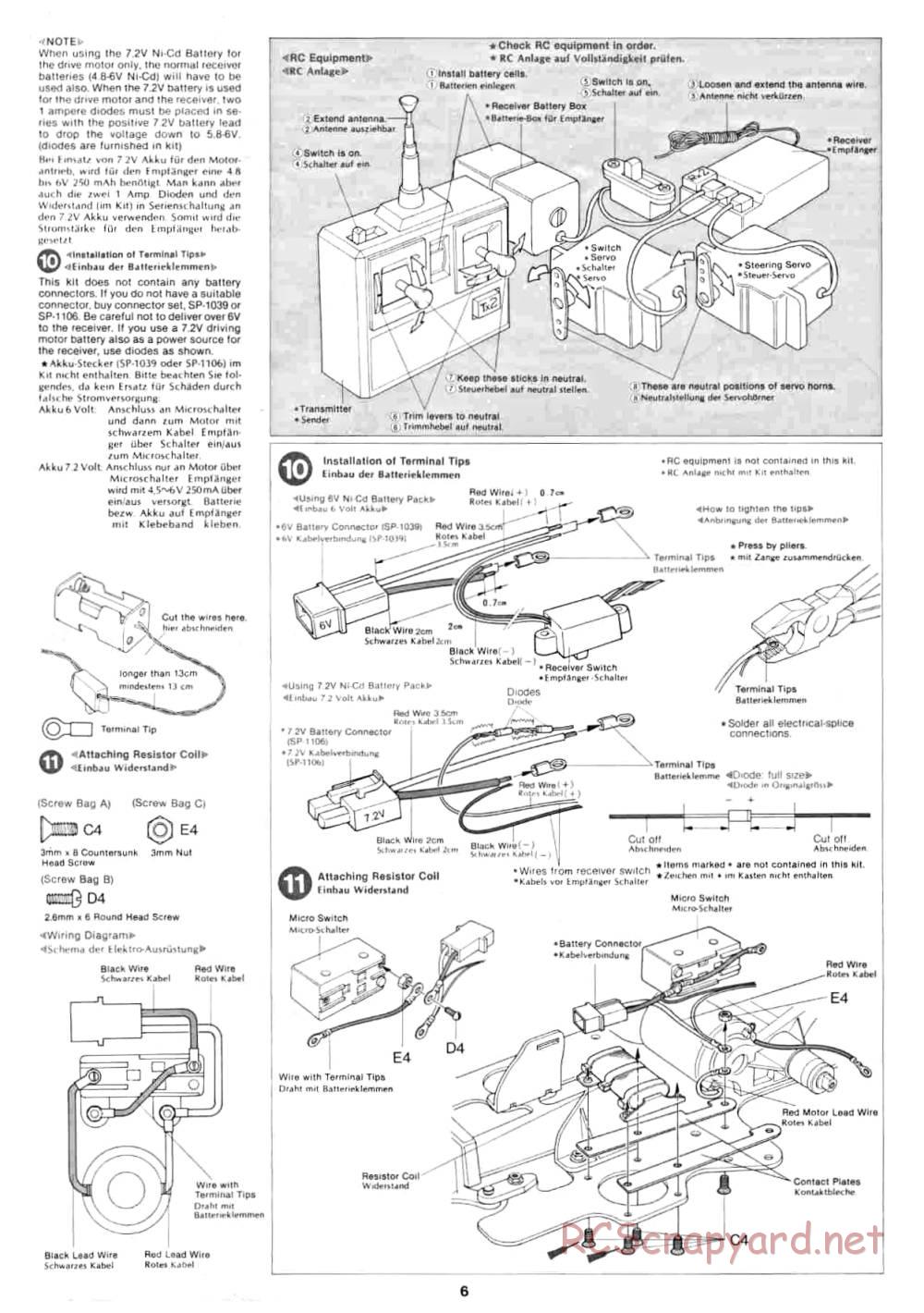 Tamiya - Can Am Lola - 58021 - Manual - Page 6