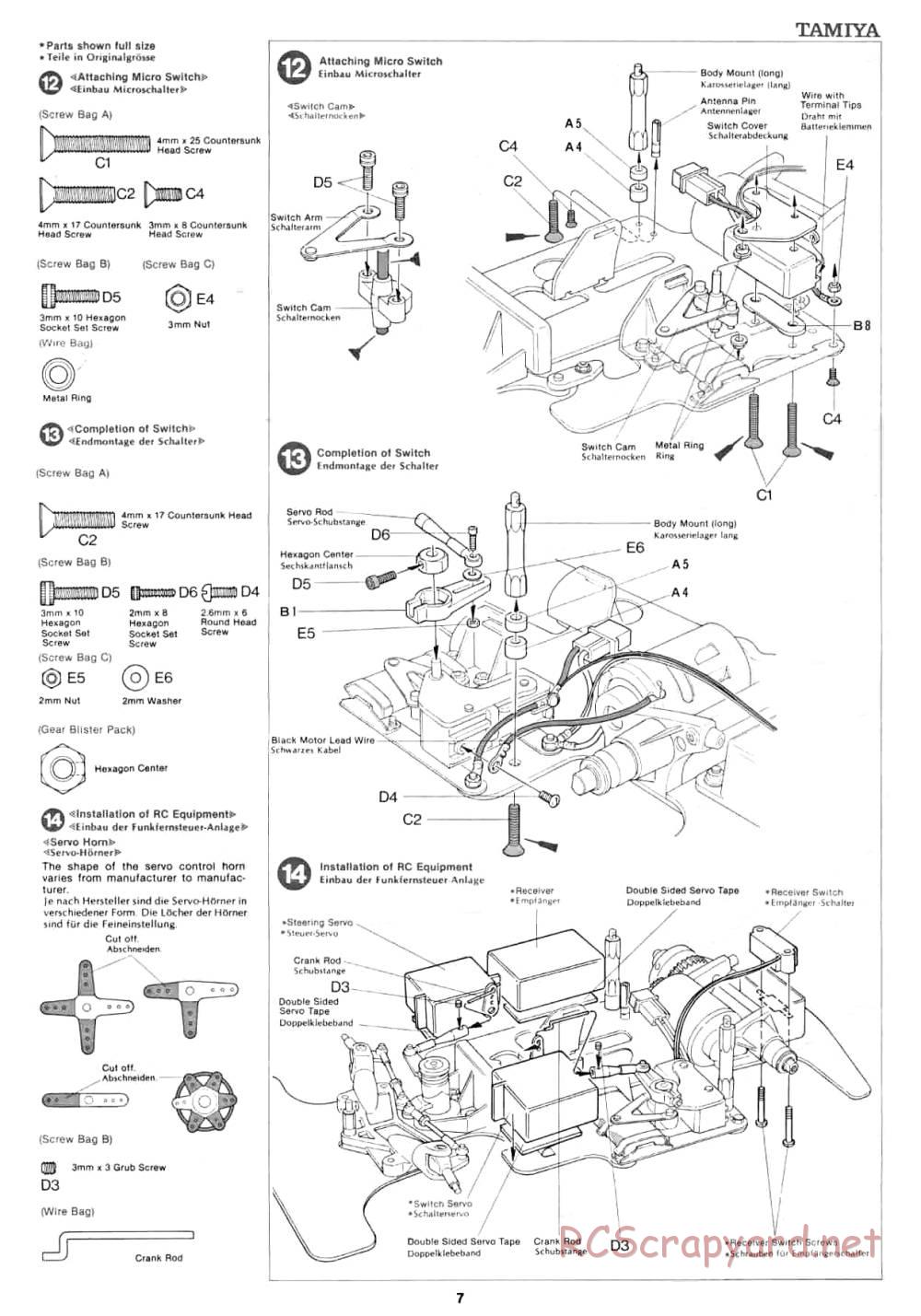 Tamiya - Can Am Lola - 58021 - Manual - Page 7