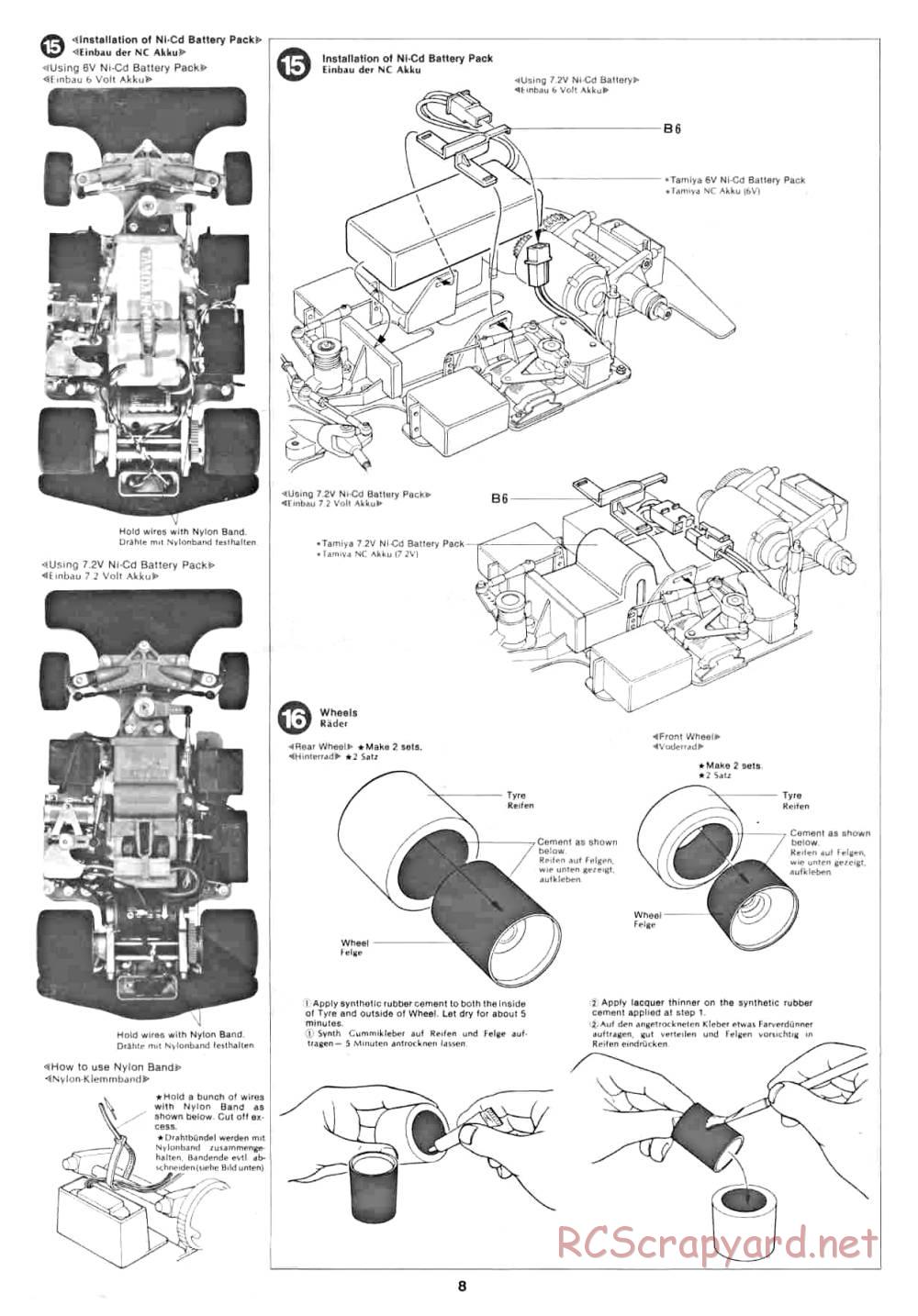 Tamiya - Can Am Lola - 58021 - Manual - Page 8