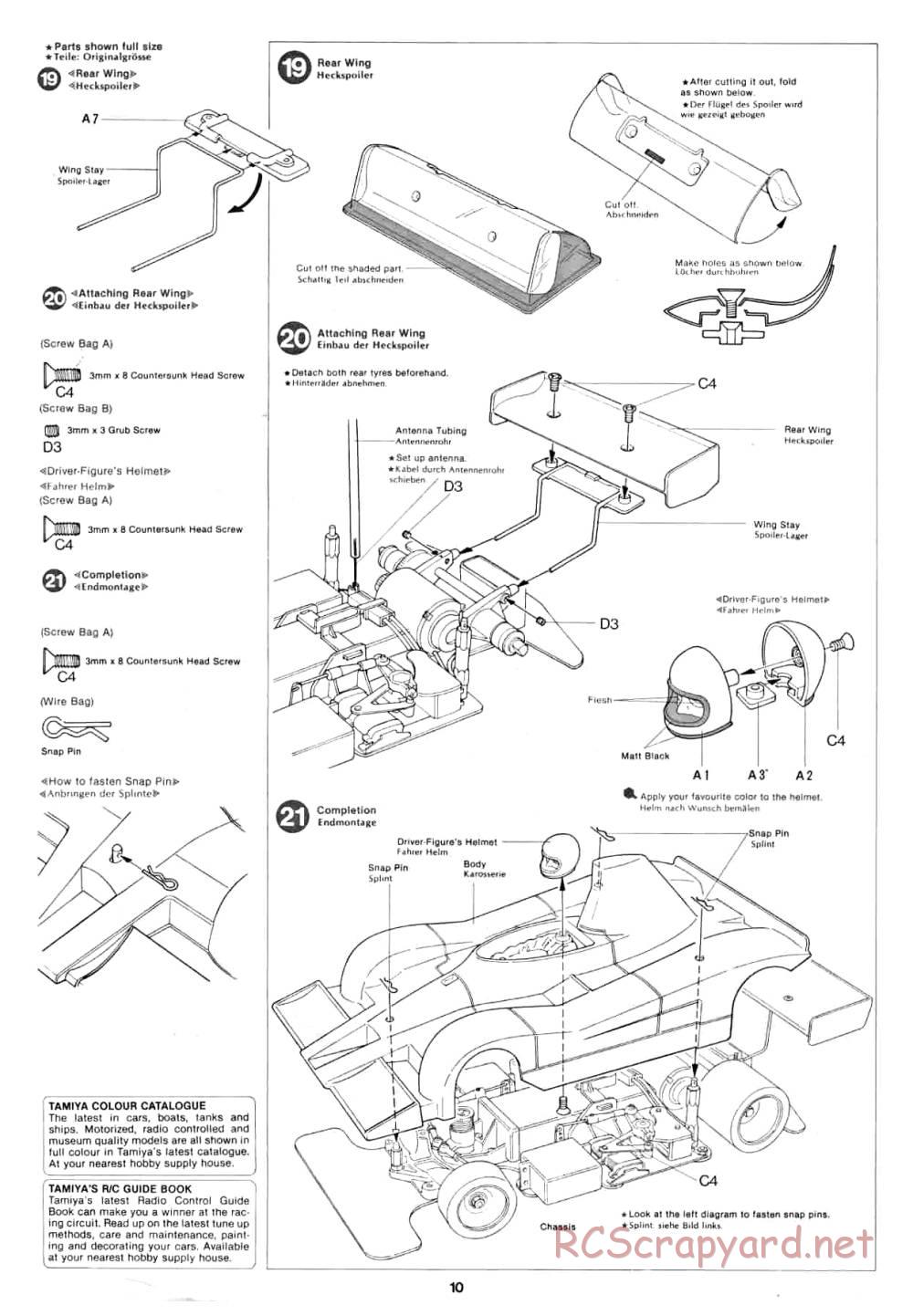 Tamiya - Can Am Lola - 58021 - Manual - Page 10