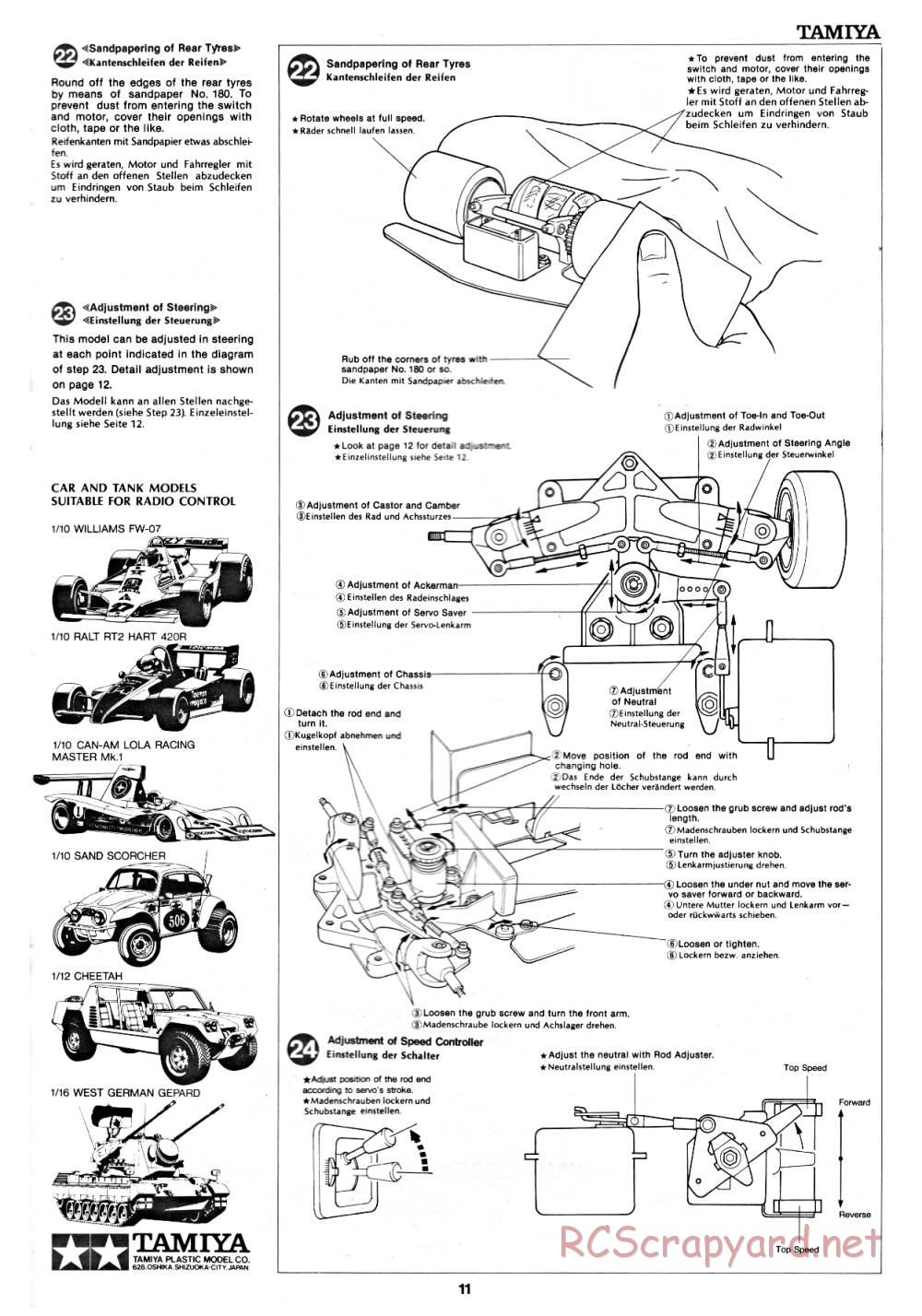 Tamiya - Datsun 280ZX - 58022 - Manual - Page 11