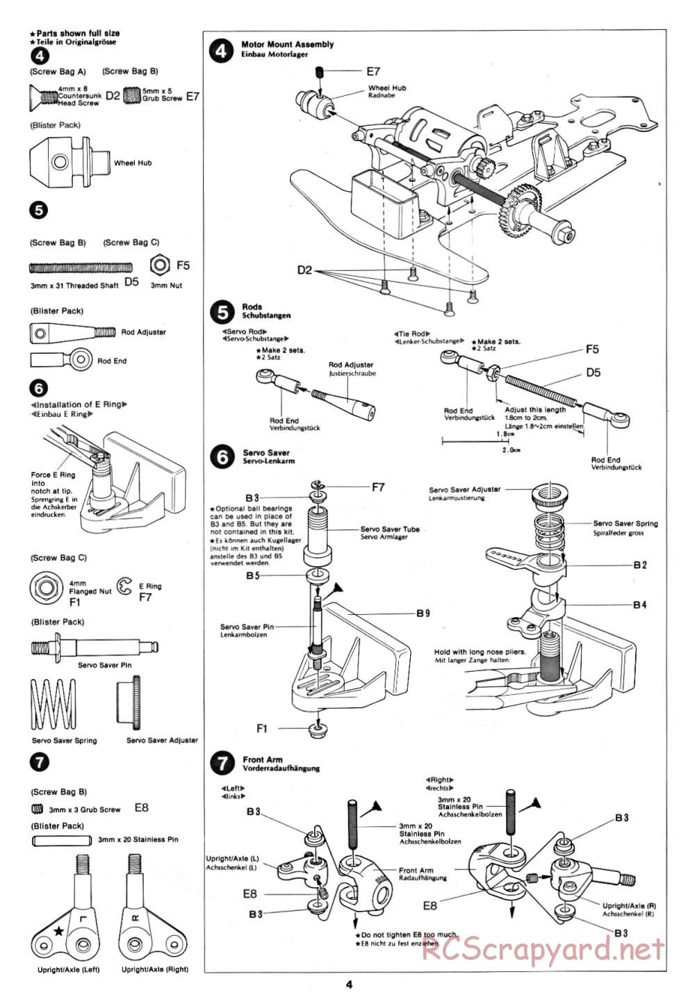 Tamiya - Datsun 280ZX - 58022 - Manual - Page 4