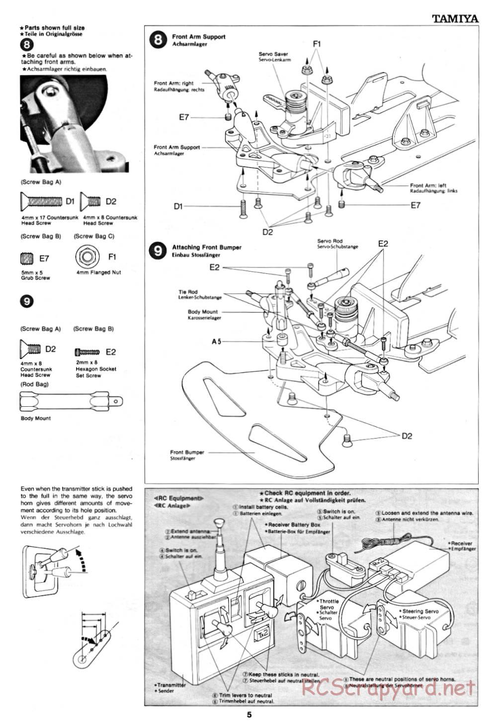 Tamiya - Datsun 280ZX - 58022 - Manual - Page 5