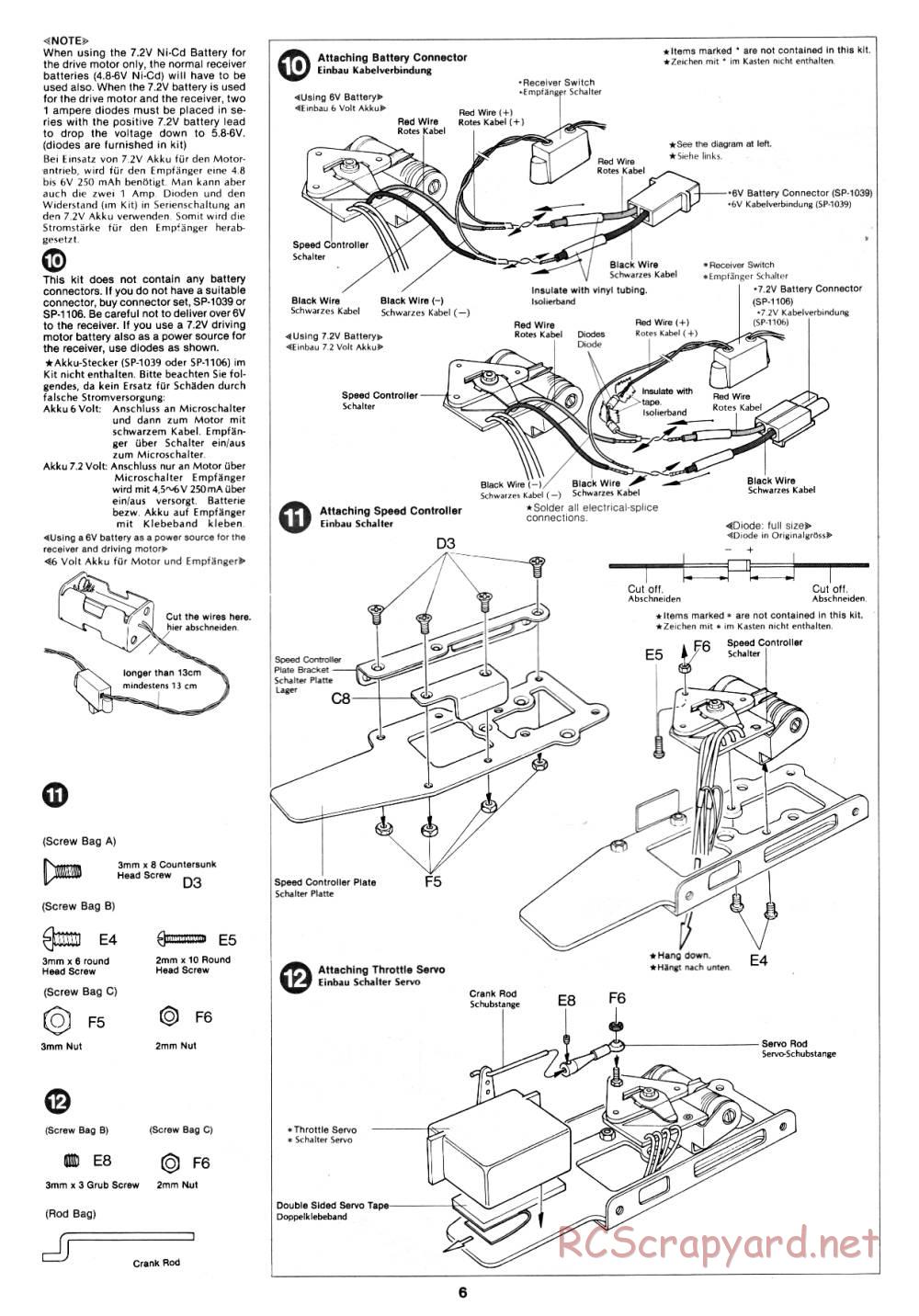 Tamiya - Datsun 280ZX - 58022 - Manual - Page 6