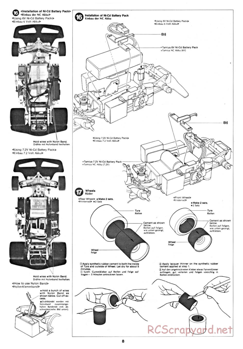 Tamiya - Datsun 280ZX - 58022 - Manual - Page 8